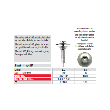 MANDRINO A VITE 4021HP PZ. 6