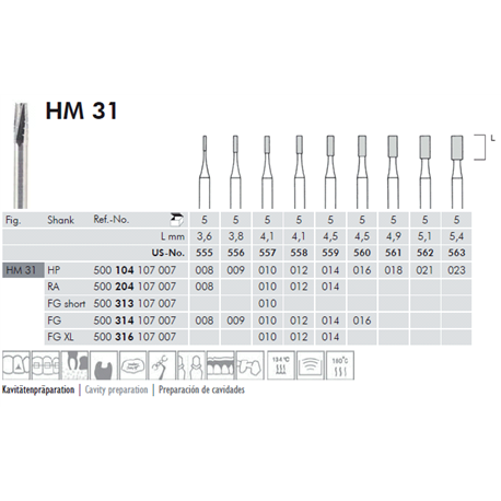 FRESE TUNG.HM31.104.012 pz.5            