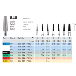 FRESE DIAMANTATE 848.104.014 Pz.5