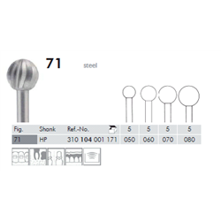 FRESE ACCIAIO 71.104.050 Pz.5