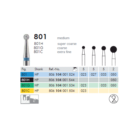 FRESE DIAMANTATE 801.104.027 Pz.5